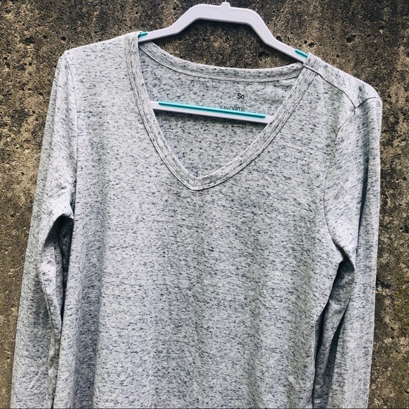 SO Favorite V-Neck Long Sleeve Shirt - Picture 6 of 7